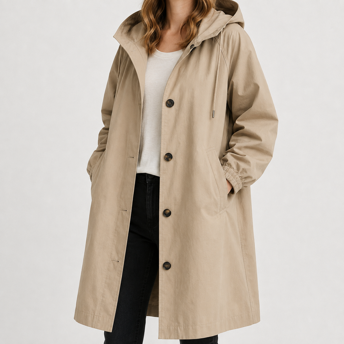 Women’s Waterproof Jacket – Lightweight Hooded Windbreaker with Quick-Dry Finish
