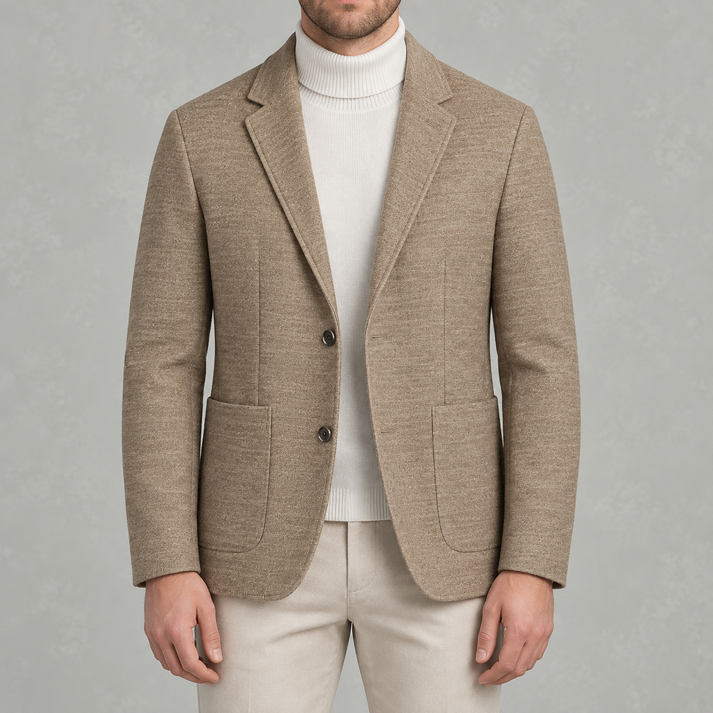 Men’s Suit Jacket – Business Casual Tailored Blazer with Notch Lapels