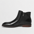 Men’s Chelsea Boots – Retro Leather Ankle Boots with Elastic Side Panels