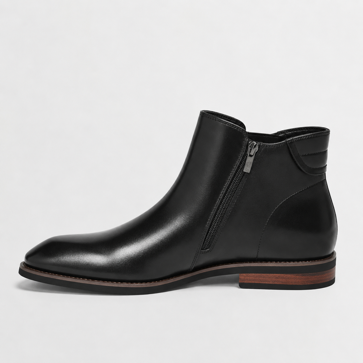 Men’s Chelsea Boots – Retro Leather Ankle Boots with Elastic Side Panels
