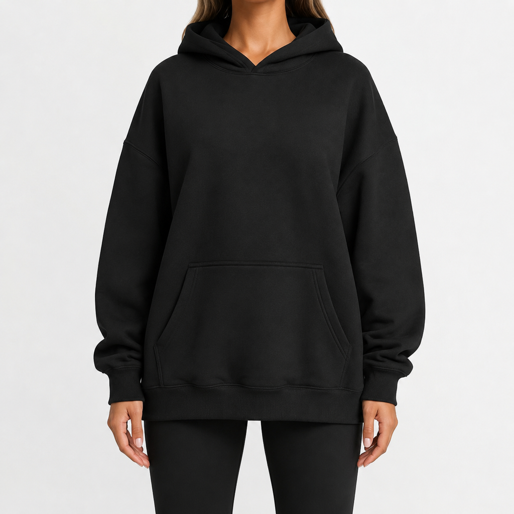 Women’s Oversized Hoodie – Drop Shoulder Long Sleeve Pullover Jumper