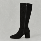 Women’s Knee High Boots – Pointed Toe Chunky Heel Long Boots