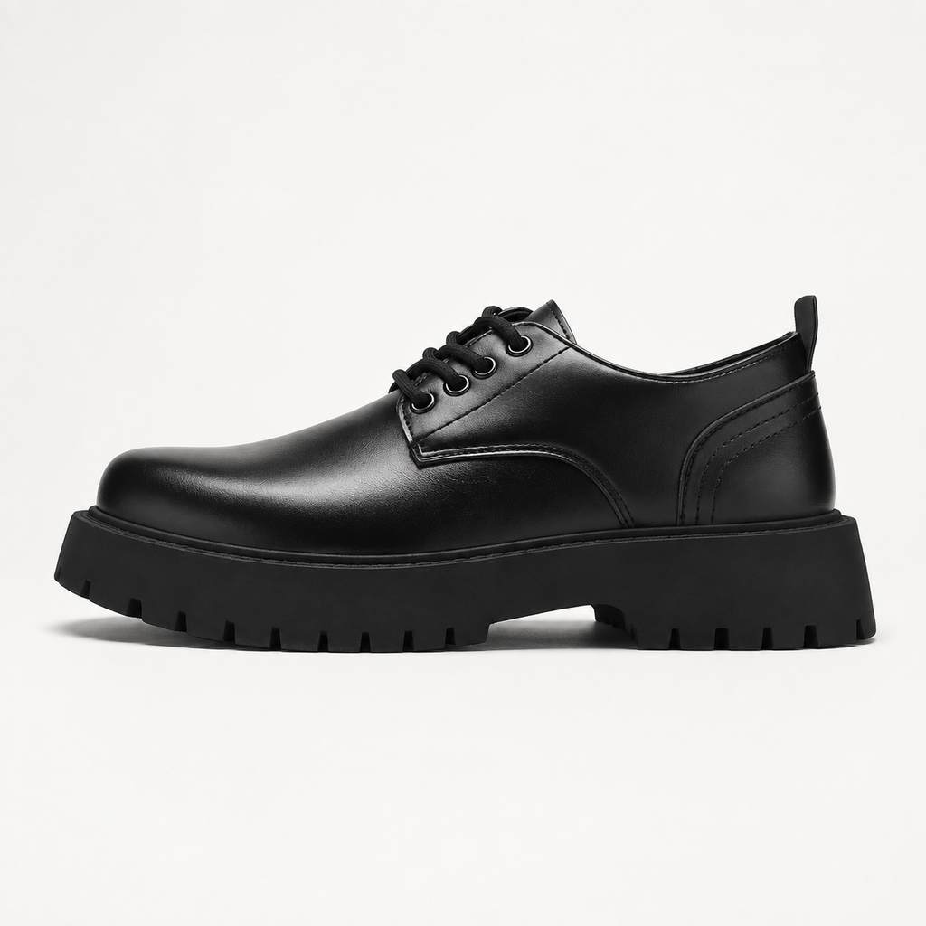 Men’s Loafers – Smart Waterproof Black Leather-Style Slip-On Shoes