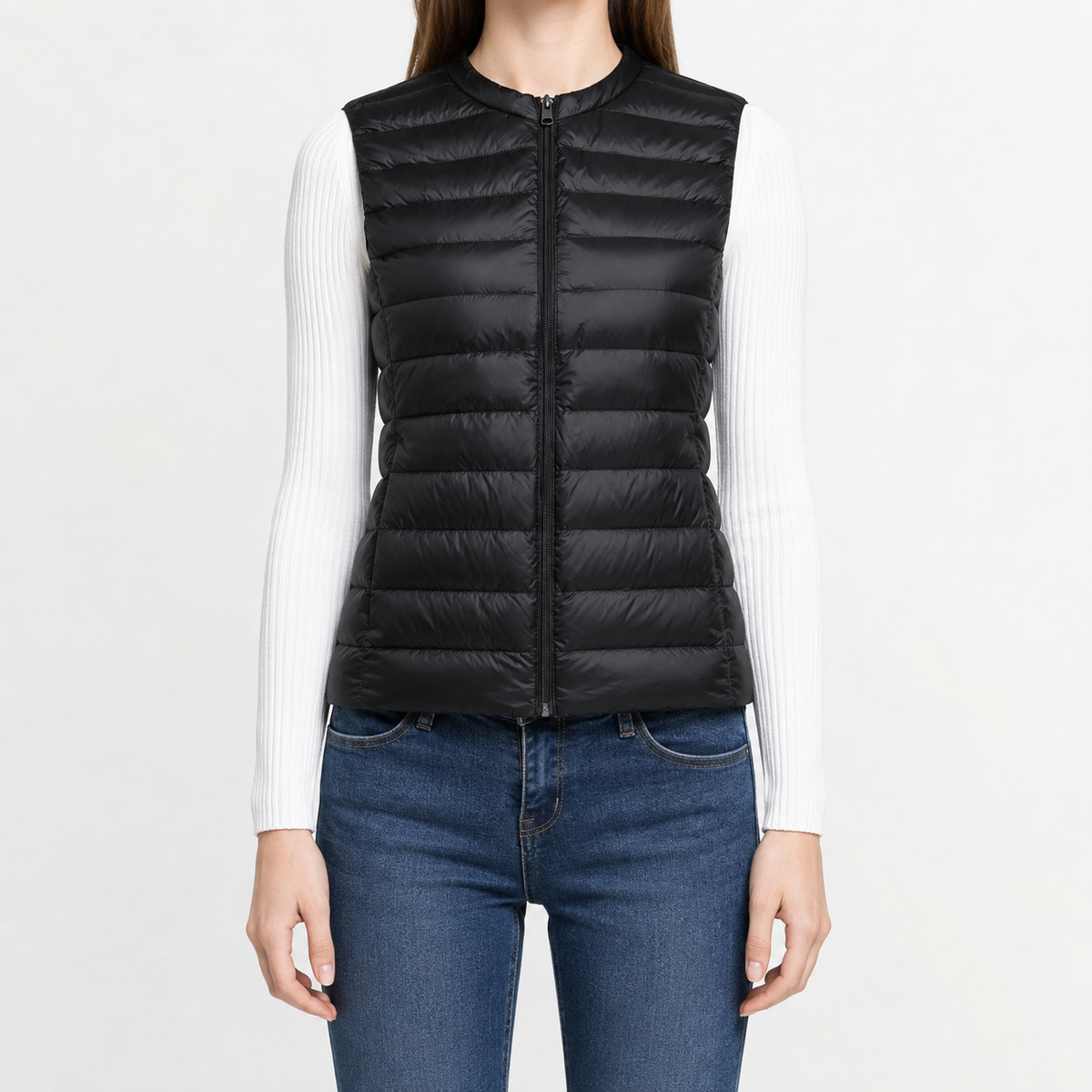 Women’s Quilted Gilet – Lightweight Slim Fit Sleeveless Padded Waistcoat