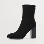 Women’s Mid-Calf Boots – Pointed Toe Mid-Cut Boots with Back Zip