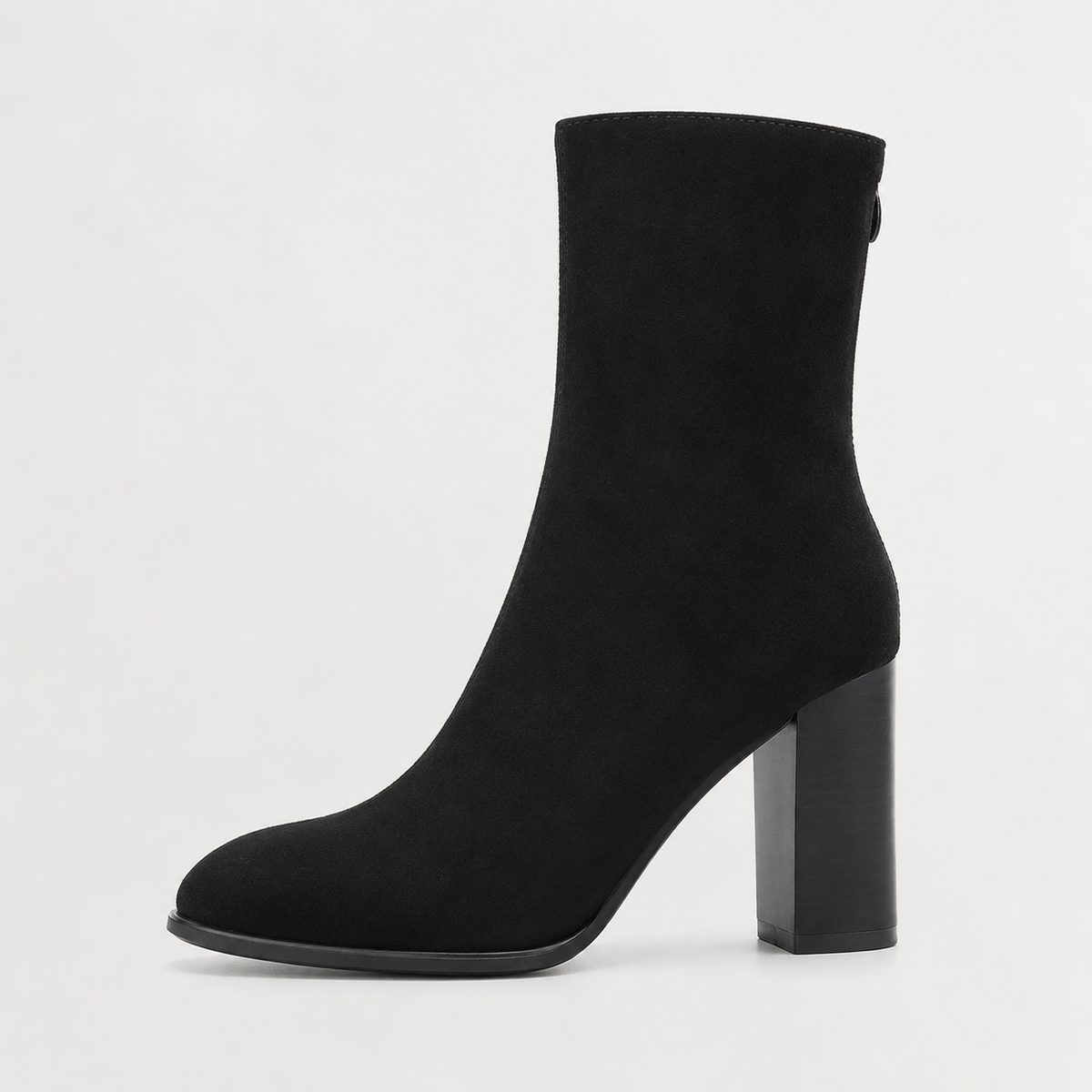 Women’s Mid-Calf Boots – Pointed Toe Mid-Cut Boots with Back Zip