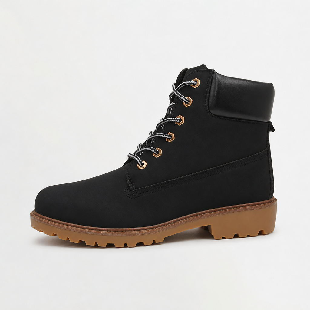 Men’s Quilted Boots – High Top Casual Work Boots with Warm Lining