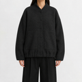Women’s Bomber Jacket – Relaxed Fit Pocket Jacket with Long Sleeves