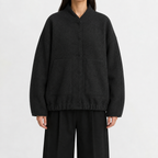 Women’s Bomber Jacket – Relaxed Fit Pocket Jacket with Long Sleeves