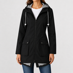 Women’s Raincoat – Outdoor Hooded Waterproof Mountaineering Jacket