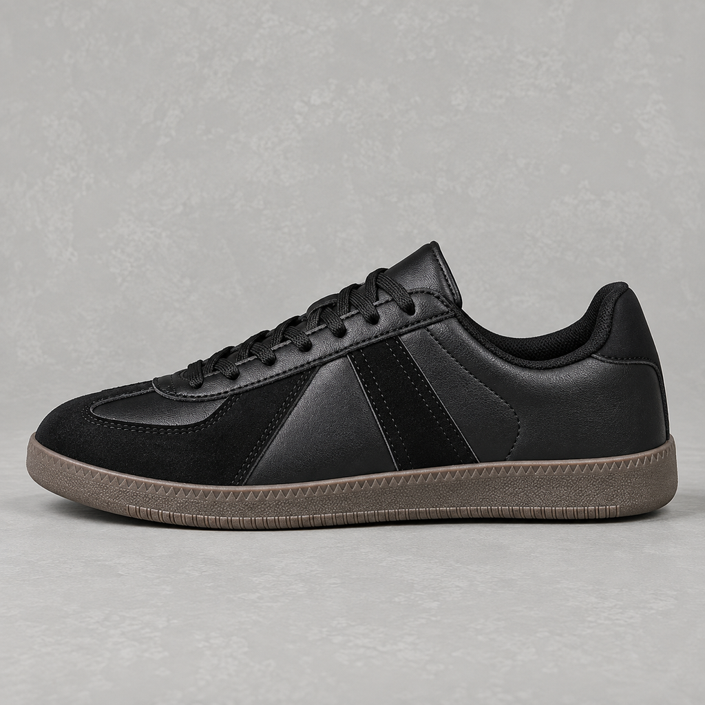 Unisex Retro Trainers – German-Style Low Top Lace-Up Shoes