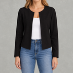 Women’s Cardigan Jacket – Slim Fit Open Front Long Sleeve Office Blazer