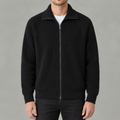 Men’s Turtleneck Cardigan – Full Zip Knitted Jumper with High Neck