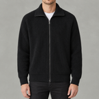 Men’s Turtleneck Cardigan – Full Zip Knitted Jumper with High Neck