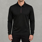 Men’s Quarter Zip Jumper – Fleece Lined Polo Collar Pullover