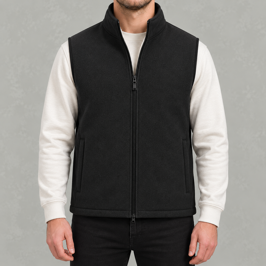 Men’s Fleece Vest – Polar Fleece Lined Thickened Gilet