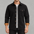 Men’s Casual Shacket – Long Sleeve Relaxed Fit Shacket