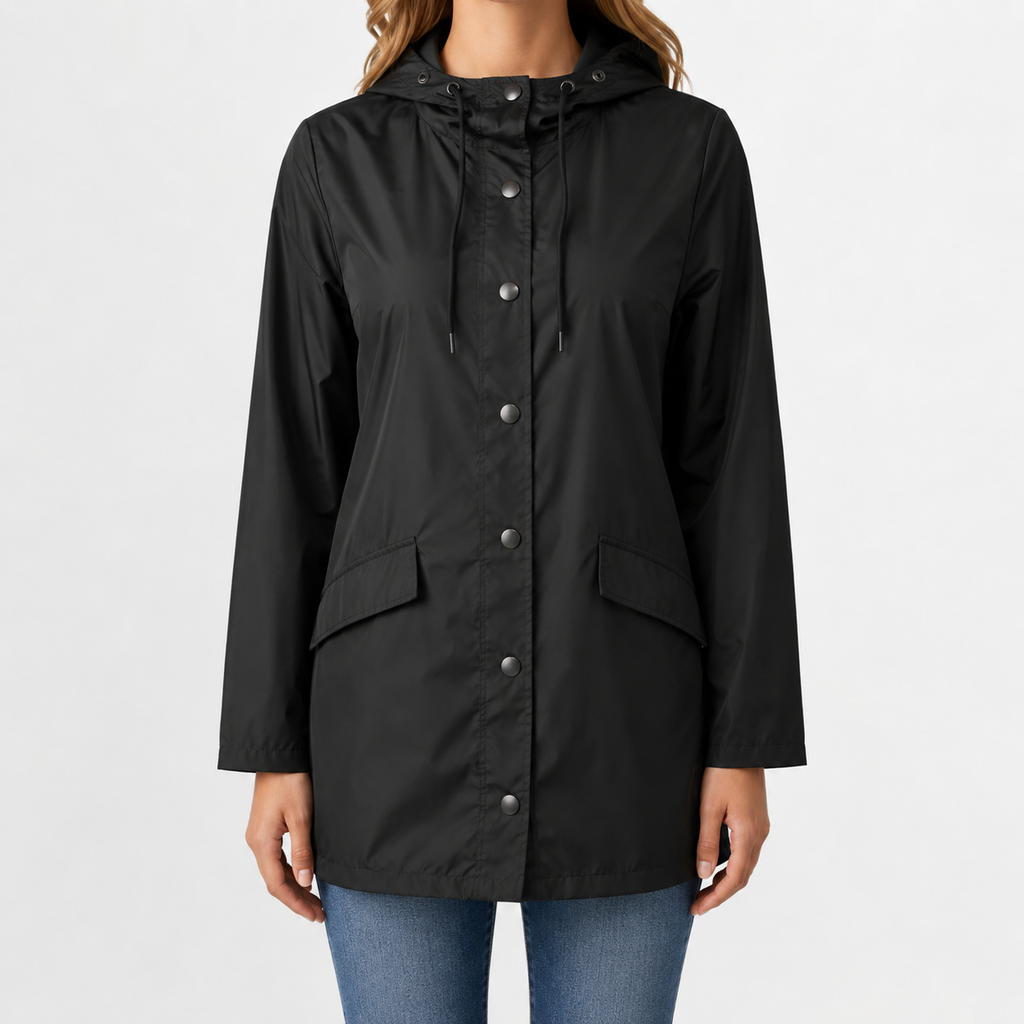 Women’s Waterproof Jacket – Hooded Hiking Raincoat for Outdoor Activities