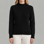 Women’s Jumper – Half Turtleneck Long Sleeve Knitted Jumper