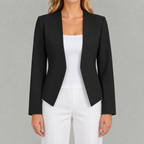 Women’s Blazer – Tailored Casual Regular Sleeve Jacket