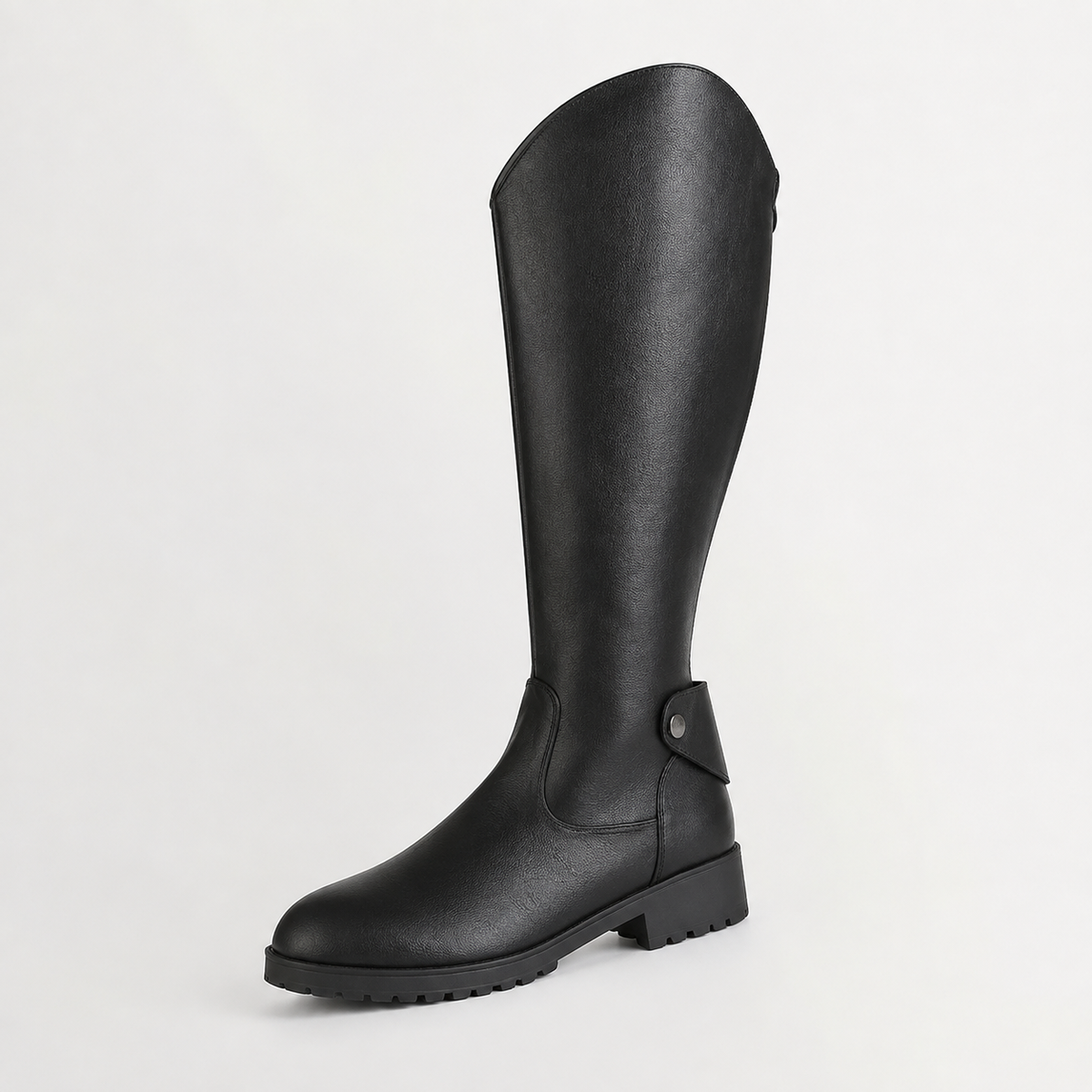 Women’s Knee High Boots – Chunky Heel Knight Boots with Side Zip