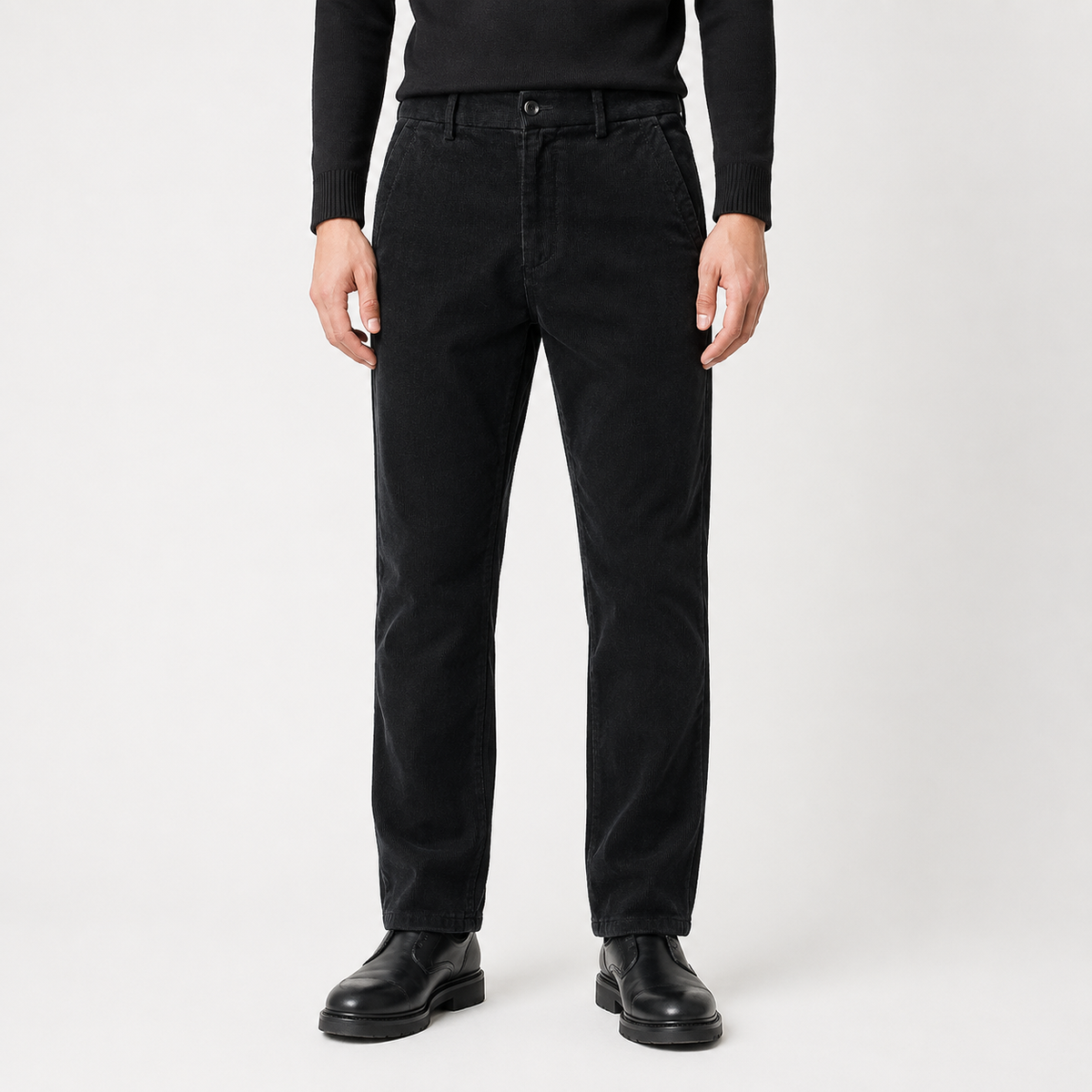 Men’s Corduroy Trousers – Straight Leg Autumn Winter Casual Trousers