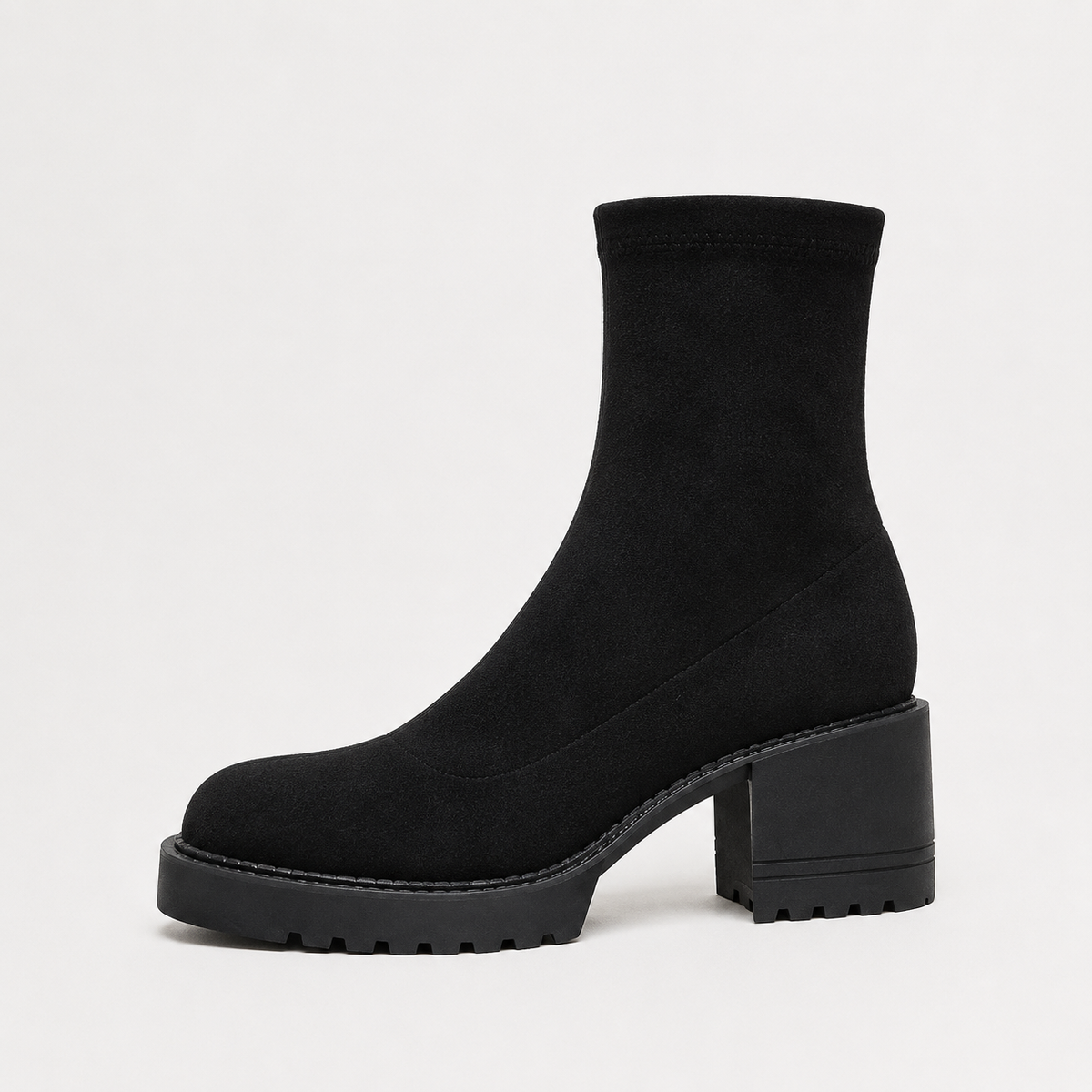 Women’s Ankle Boots – Brown Heeled Chelsea Boots with Side Zip