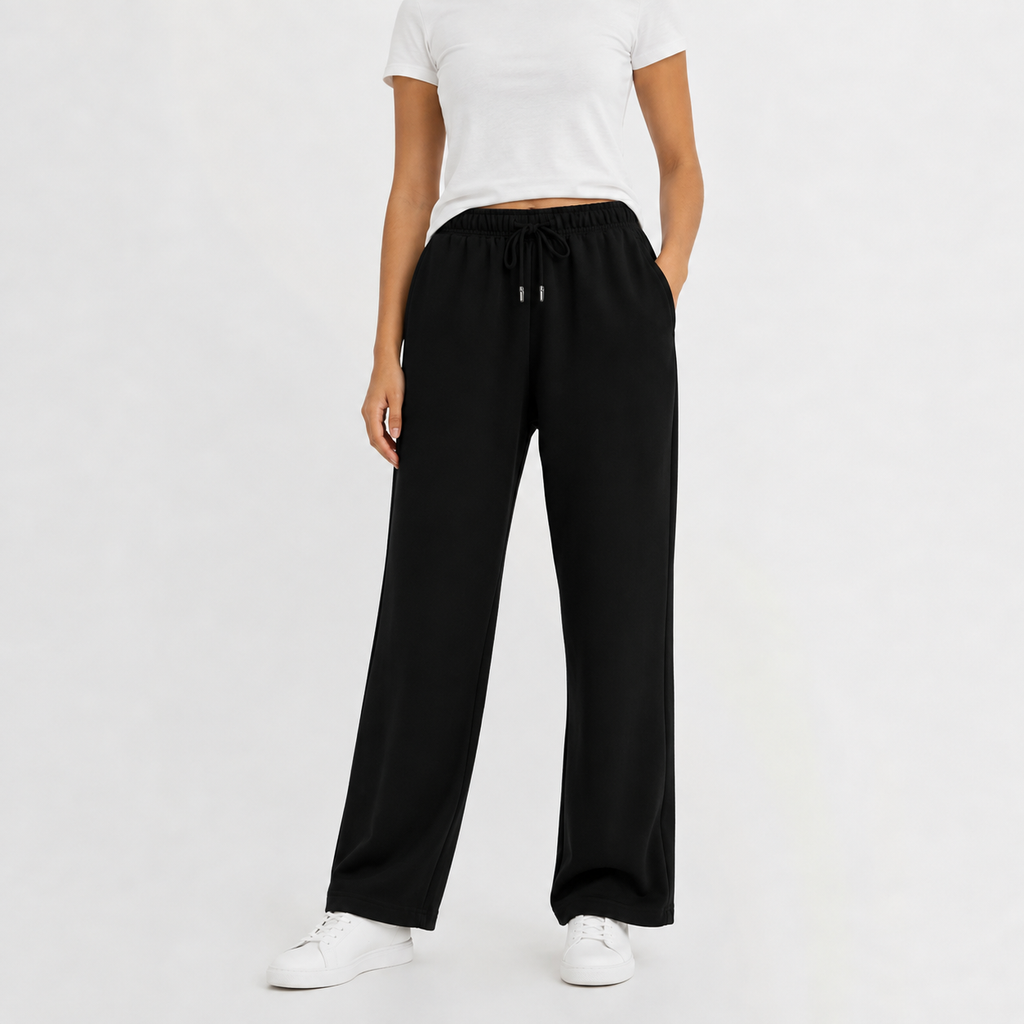 Women’s Joggers – Loose Fit Fleece Lined Trousers with Elasticated Waist