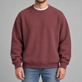 Men’s Waffle Knit Jumper – Relaxed Fit Textured Long Sleeve Pullover