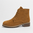 Women’s Ankle Boots – Round Toe Lace-Up Martin Boots