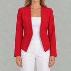 Women’s Blazer – Tailored Casual Regular Sleeve Jacket