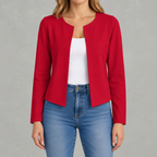 Women’s Cardigan Jacket – Slim Fit Open Front Long Sleeve Office Blazer