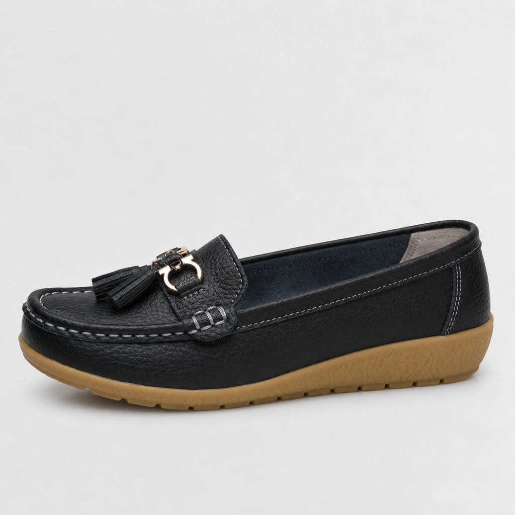 Women’s Wedge Loafers – Slip-On Soft Sole Casual Shoes