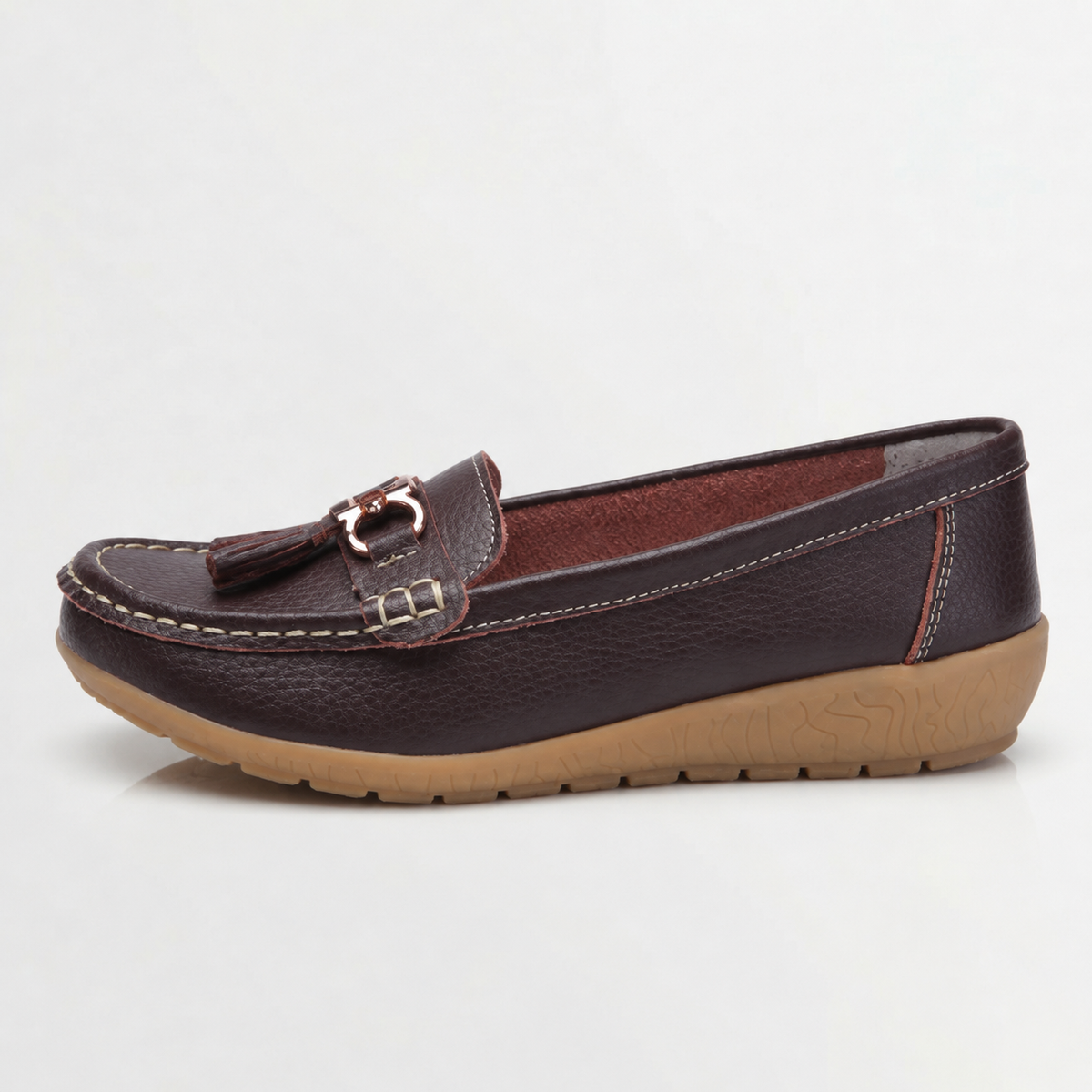 Women’s Wedge Loafers – Slip-On Soft Sole Casual Shoes