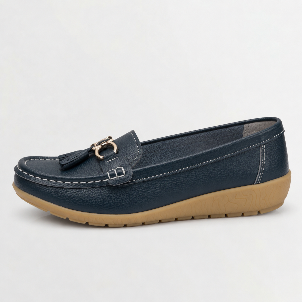 Women’s Wedge Loafers – Slip-On Soft Sole Casual Shoes