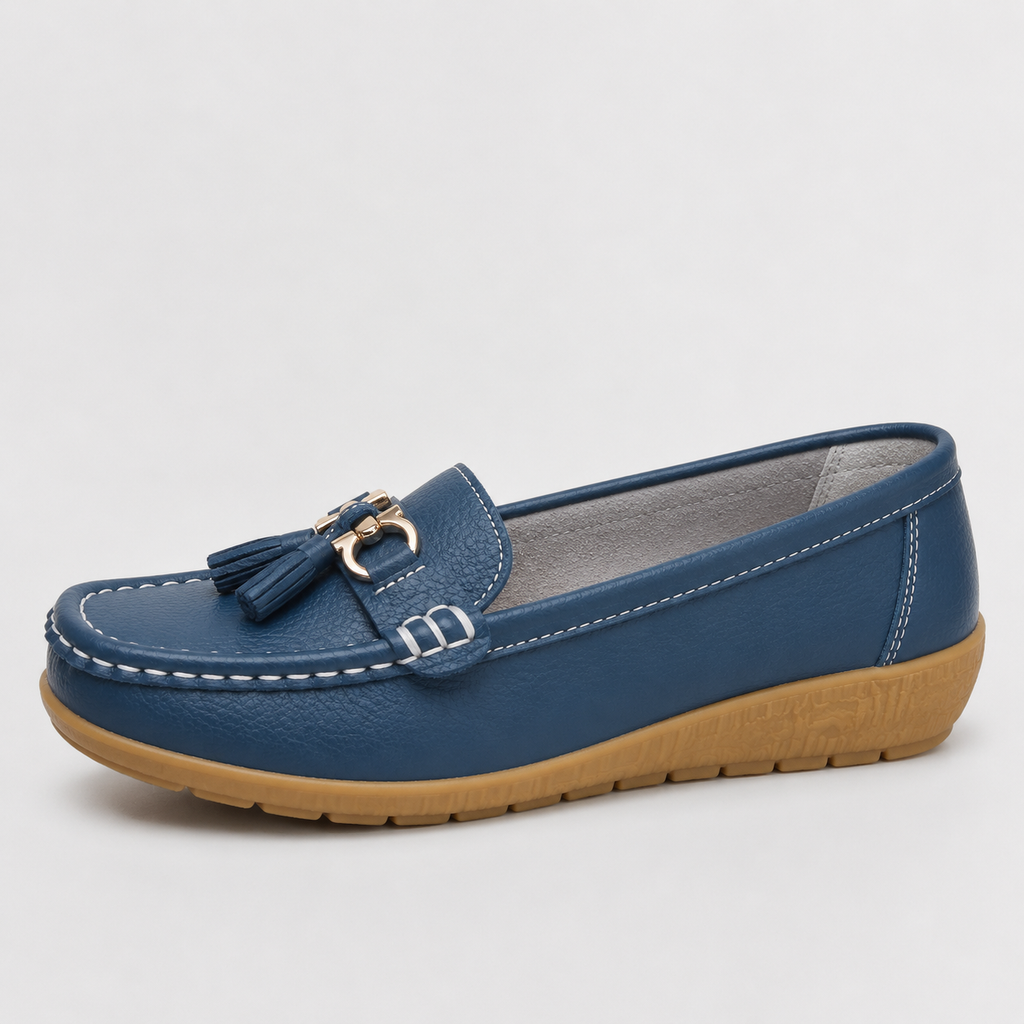 Women’s Wedge Loafers – Slip-On Soft Sole Casual Shoes