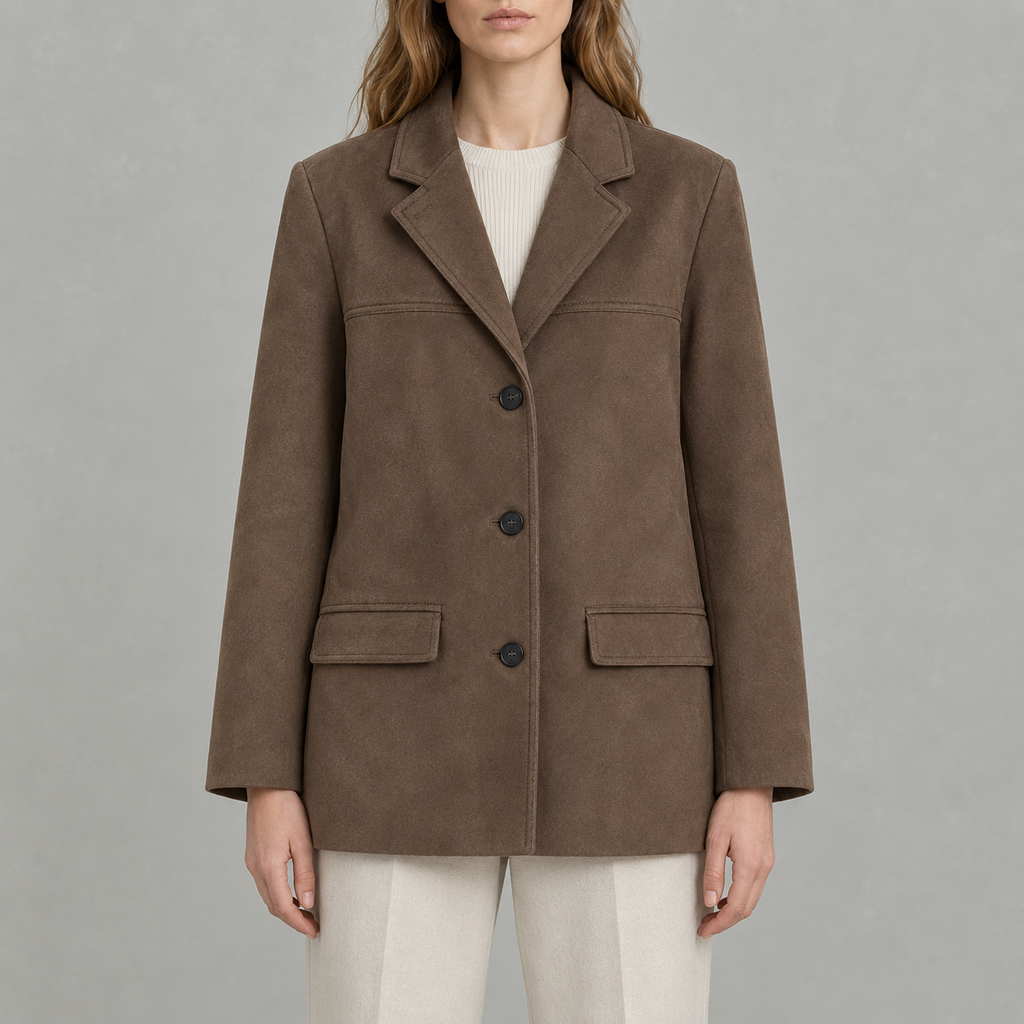 Women’s Coat – Oversized Retro Baggy Longline Jacket