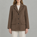Women’s Coat – Oversized Retro Baggy Longline Jacket