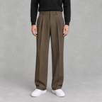 Men’s Trousers – Loose Fit Straight Leg Suit Pants