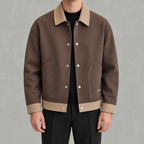 Men’s Casual Jacket – Lightweight Autumn Zip Jacket with Stand Collar
