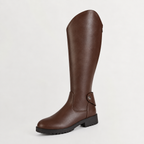Women’s Knee High Boots – Chunky Heel Knight Boots with Side Zip