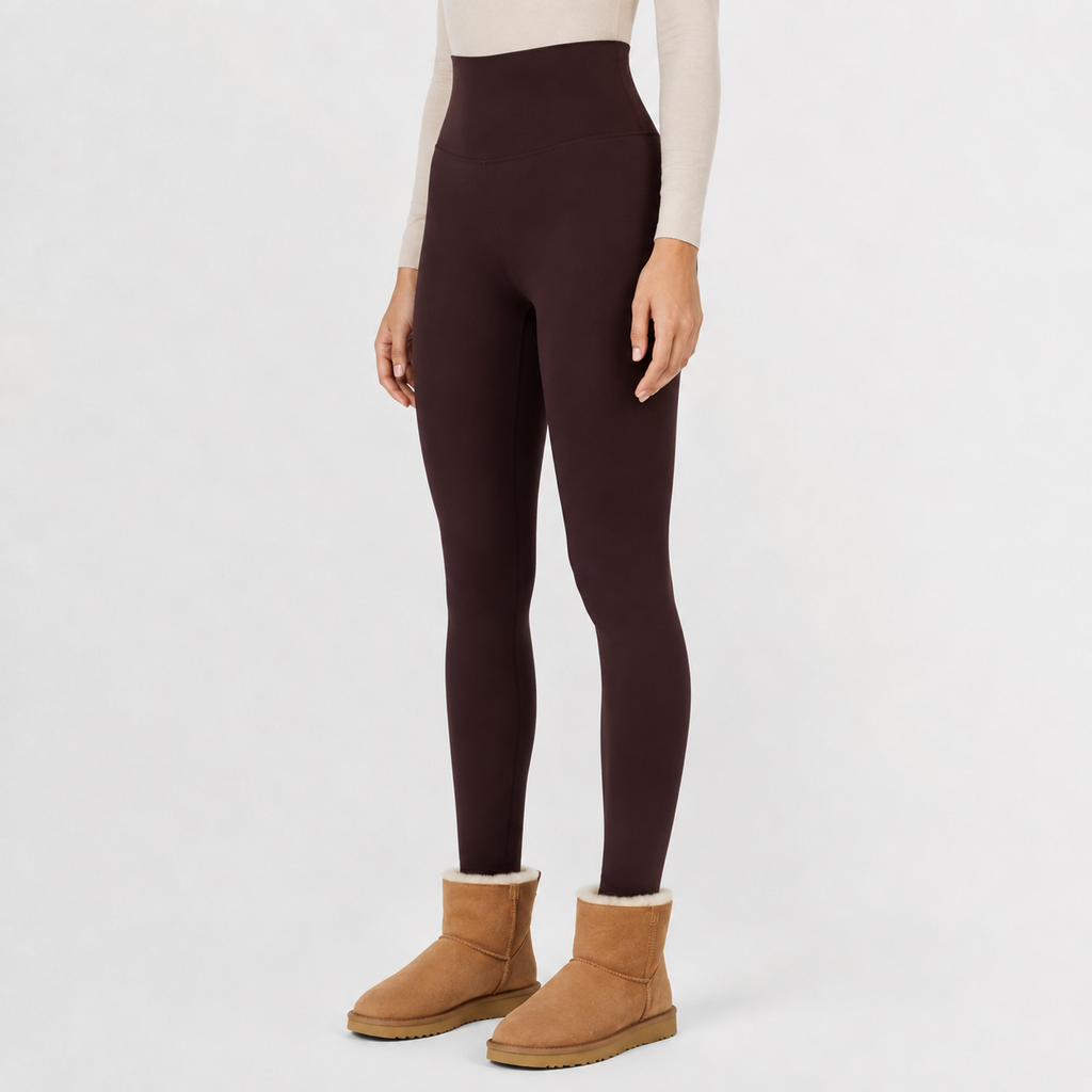Women’s Thermal Leggings – High Waist Velvet Lined Cropped Leggings