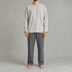 Men’s Cotton Pyjama Set – 100% Cotton Long Sleeve Top and Trousers