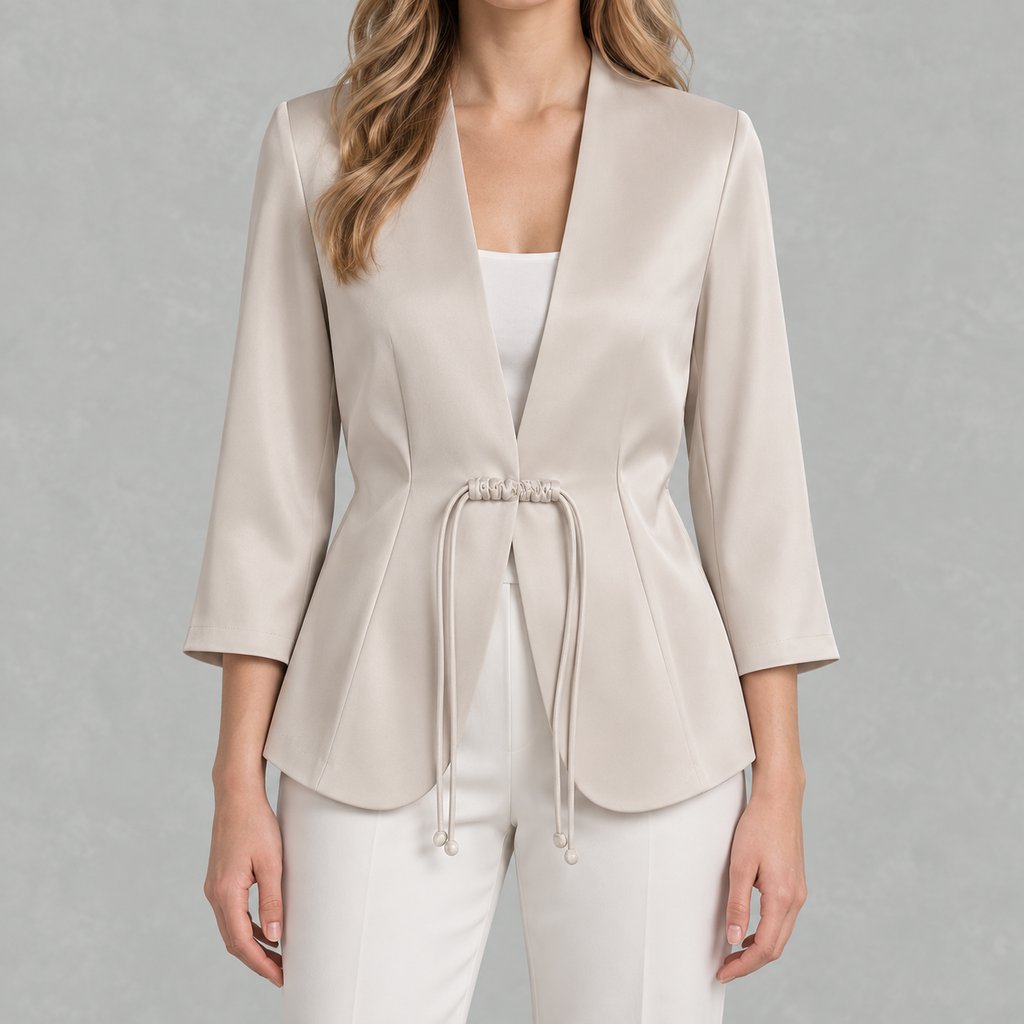 Women’s Cropped Blazer – Short Classic Jacket for Smart Casual Wear
