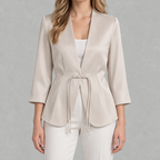 Women’s Cropped Blazer – Short Classic Jacket for Smart Casual Wear