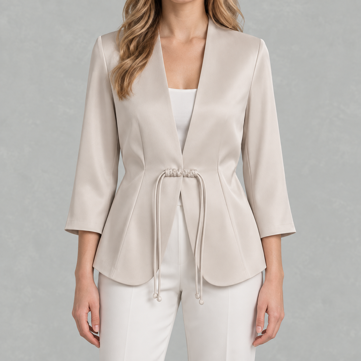 Women’s Cropped Blazer – Short Classic Jacket for Smart Casual Wear