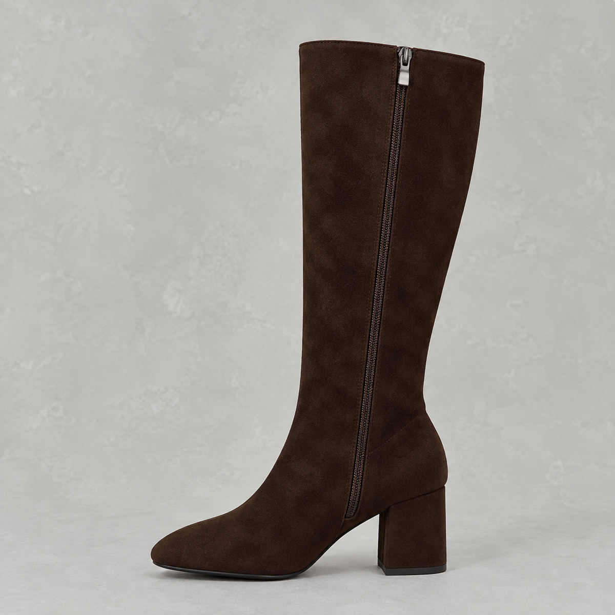Women’s Knee High Boots – Pointed Toe Chunky Heel Long Boots