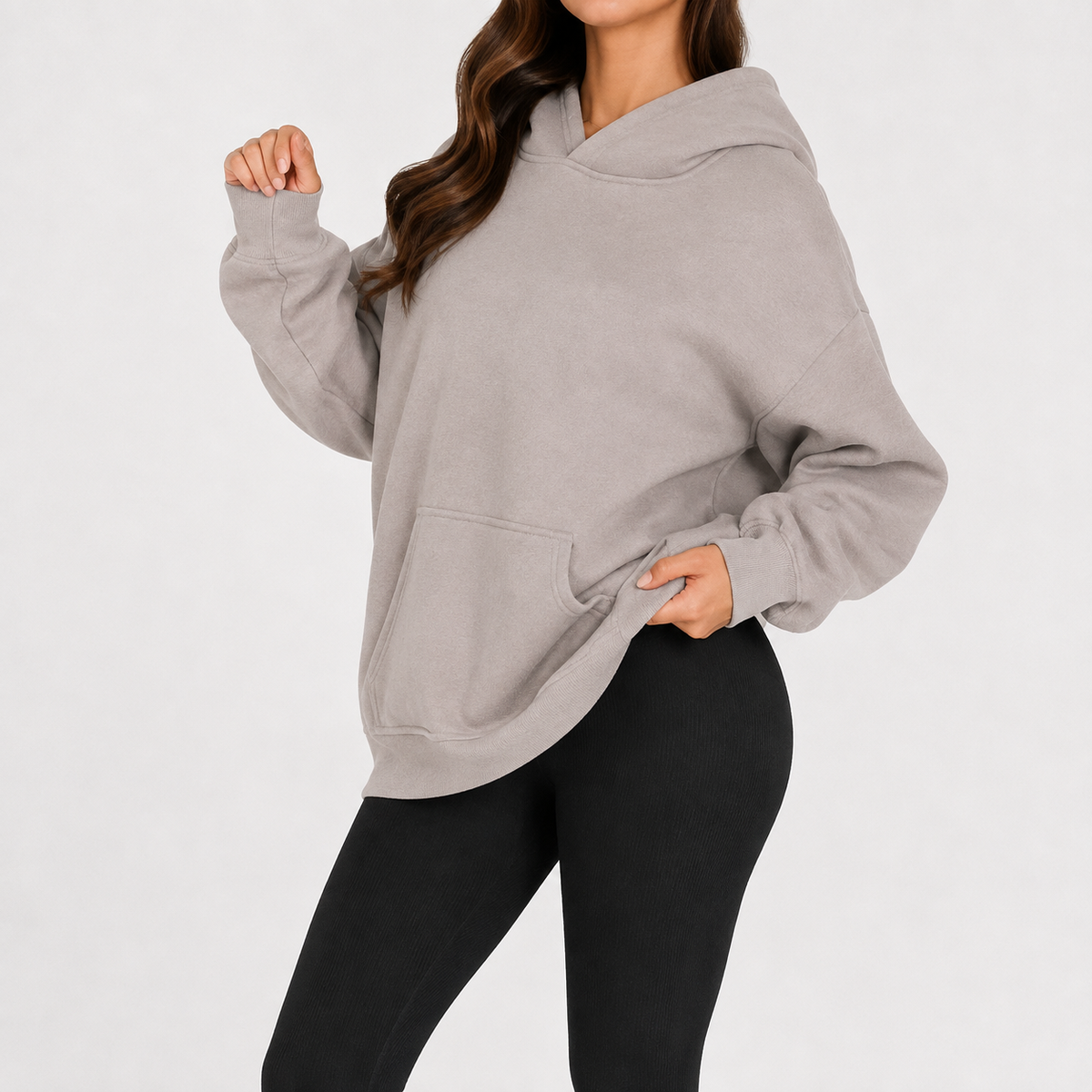 Women’s Oversized Hoodie – Drop Shoulder Long Sleeve Pullover Jumper