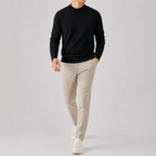 Men’s Knitted Jumper – Thickened Multi-Colour Casual Pullover