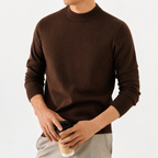 Men’s Knitted Jumper – Thickened Multi-Colour Casual Pullover